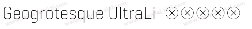 Geogrotesque UltraLi字体转换